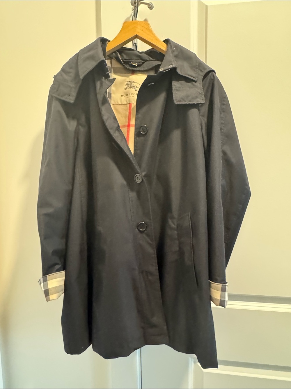 Burberry Brit rain coat black